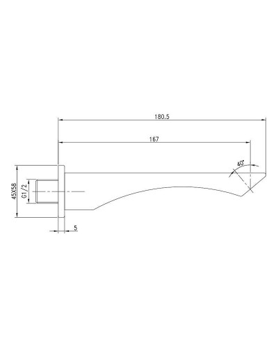 Излив для смесителя Lemark LM5881CW Хром Белый