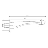 Излив для смесителя Lemark LM5981CW Хром Белый