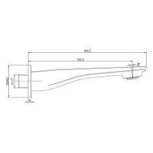 Излив для смесителя Lemark LM5981CW Хром Белый