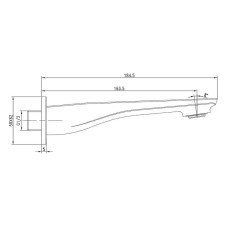 Излив для смесителя Lemark LM5981CW Хром Белый