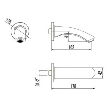 Излив для смесителя Lemark LM7881C Хром