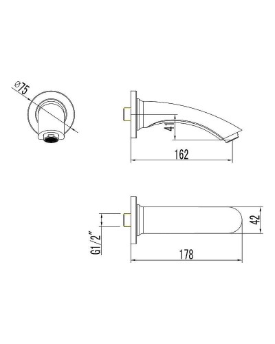 Излив для смесителя Lemark LM7881C Хром