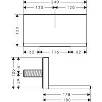 Излив для ванны 178 мм Axor 10942000