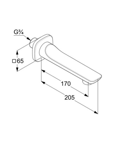 Излив для смесителя Kludi Ameo 4150505 Хром