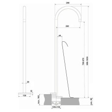 Излив для ванны Ideal Standard Joy A7387A2