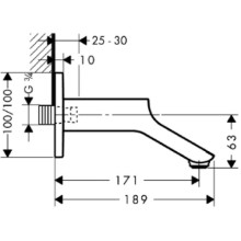 Излив для ванны 171 мм Axor Urquiola 11430000