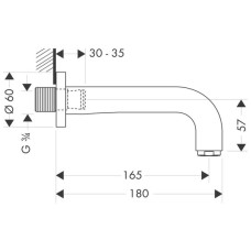 Излив 165 мм Axor Citterio 39410000