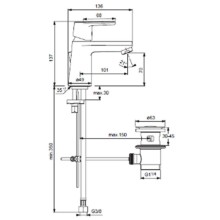 Комплект смесителей (3 в 1) Ideal Standard Vito B1132AA