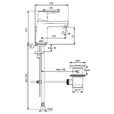 Комплект смесителей (3 в 1) Ideal Standard Vito B1132AA
