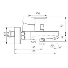 Комплект смесителей (3 в 1) Ideal Standard Vito B1132AA