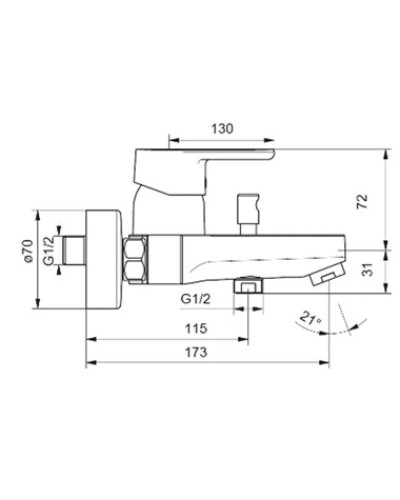 Комплект смесителей (3 в 1) Ideal Standard Vito B1132AA