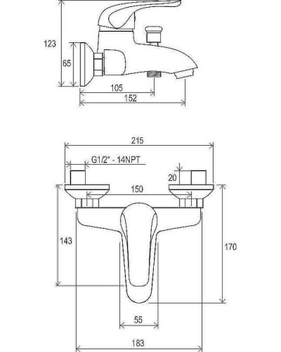Комплект смесителей Ravak Rosa Set RS 70508017 Хром