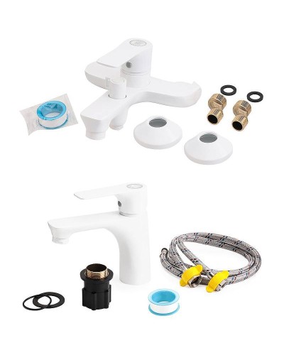 Комплект смесителей Orange Aristo M19-311W Белый