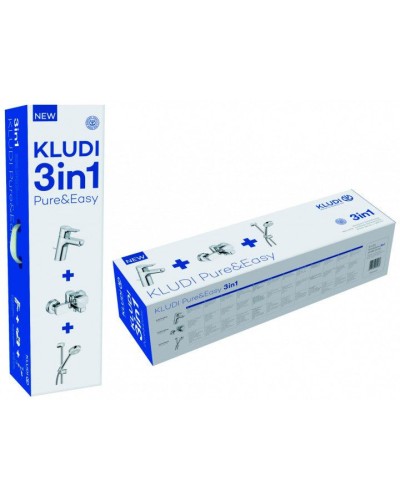 Комплект смесителей Kludi Pure Easy 376850565 Хром