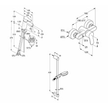 Комплект смесителей Kludi Pure Easy 378450565 Хром