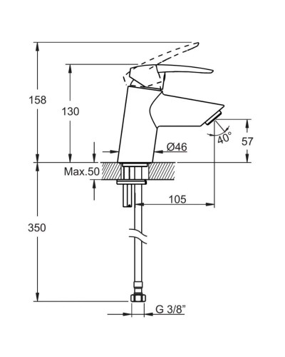 Комплект смесителей (3 в 1) Vitra Dynamic S A49152EXP