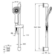 Комплект смесителей (3 в 1) Vitra Dynamic S A49152EXP