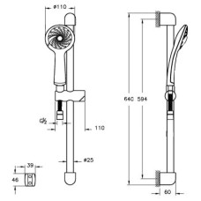 Комплект смесителей (3 в 1) Vitra Dynamic S A49152EXP