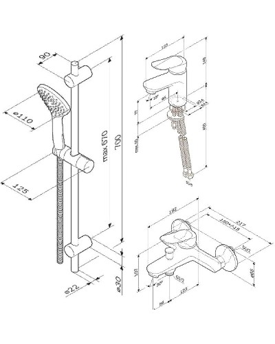 Комплект смесителей AM.PM Sunny F40985C00 Хром
