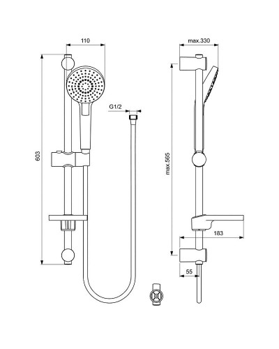 Комплект смесителей Ideal Standard Ceraflex BD001AA Хром