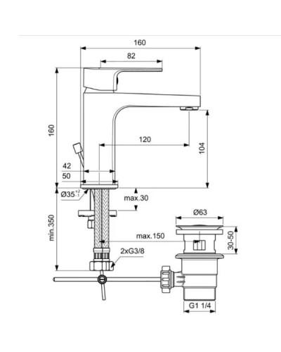 Комплект смесителей Ideal Standard Esla BC264AA Хром