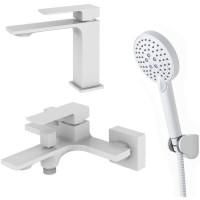 Комплект смесителей Orange Lutz M04-311w Белый