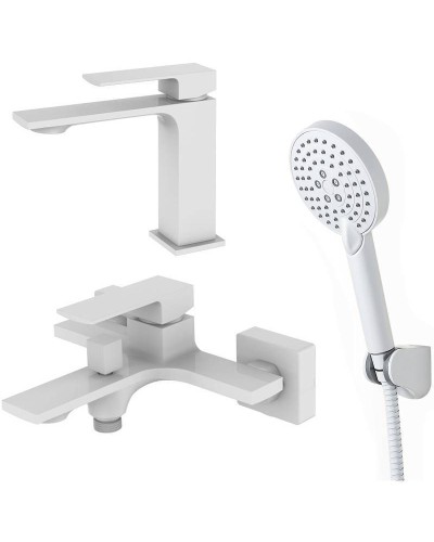 Комплект смесителей Orange Lutz M04-311w Белый