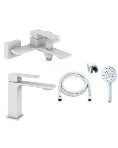 Комплект смесителей Orange Lutz M04-311w Белый