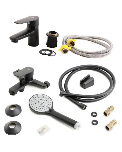 Комплект смесителей Orange Loop M26-311b Черный