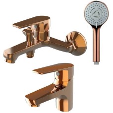 Комплект смесителей Orange Loop M26-311rg Розовое Золото