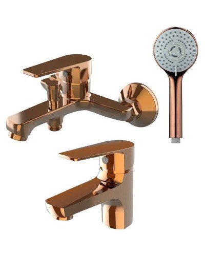 Комплект смесителей Orange Loop M26-311rg Розовое Золото