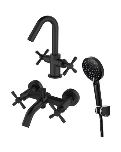 Комплект смесителей Orange Mia M34-311b Черный