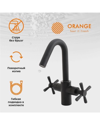 Комплект смесителей Orange Mia M34-311b Черный