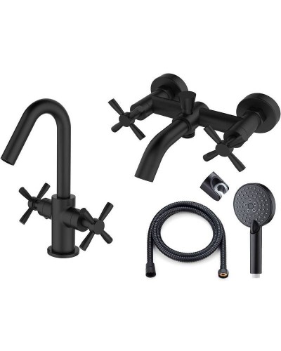 Комплект смесителей Orange Mia M34-311b Черный