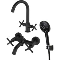 Комплект смесителей Orange Mia M34-381b Черный