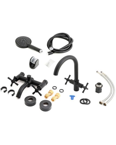 Комплект смесителей Orange Mia M34-381b Черный