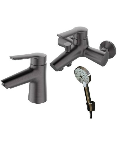 Комплект смесителей Orange Tony M54-311gr Графит