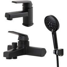 Комплект смесителей Orange OneLife P02-311b Черный