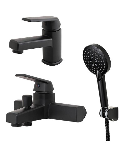 Комплект смесителей Orange OneLife P02-311b Черный