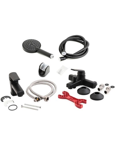 Комплект смесителей Orange OneLife P02-311b Черный