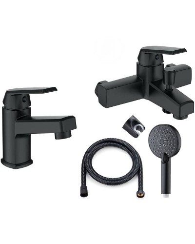 Комплект смесителей Orange OneLife P02-311b Черный