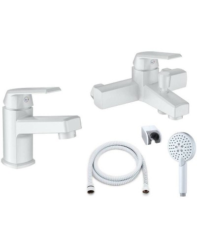 Комплект смесителей Orange OneLife P02-311w Белый