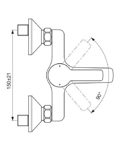Комплект смесителей Vidima Uno BD127AA Хром