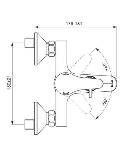 Комплект смесителей Vidima Next BD128AA Хром