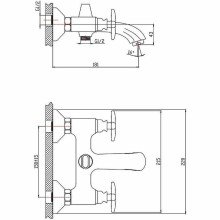 Комплект смесителей Orange Kristi M33-311cr Хром