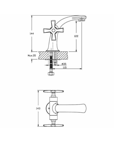 Комплект смесителей Orange Kristi M33-311cr Хром