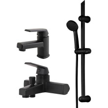 Комплект смесителей Orange OneLife P02-511B Черный матовый