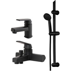 Комплект смесителей Orange OneLife P02-511B Черный матовый