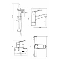 Комплект смесителей Orange OneLife P02-511w Белый
