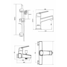 Комплект смесителей Orange OneLife P02-511w Белый